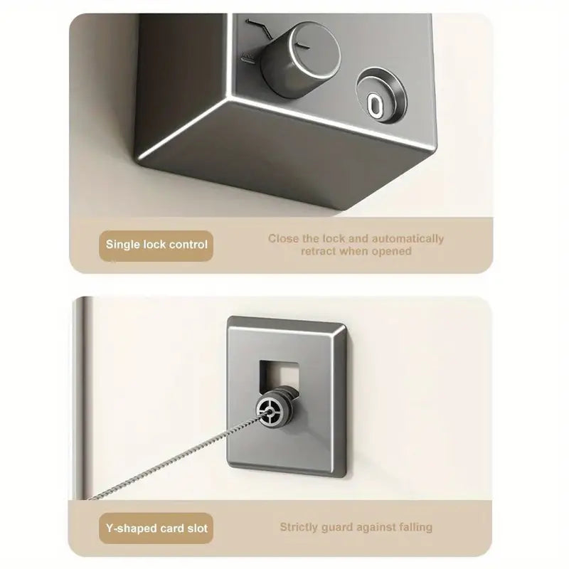 Retractable Indoor Clothesline – Space-Saving Drying Solution for Every Home