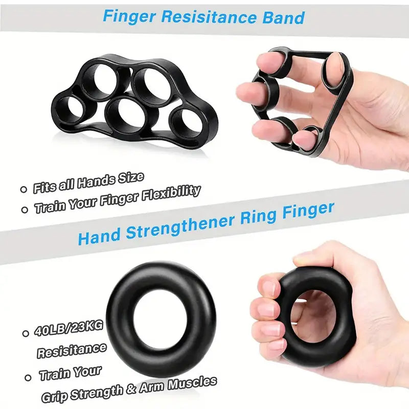 6 in 1 Hand Strengthener Kit for Gym & Therapy Use