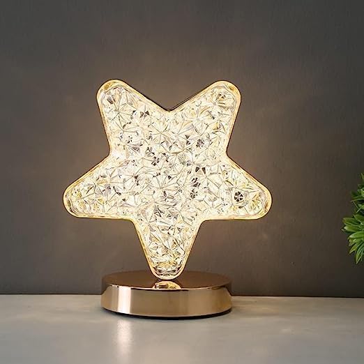 Star Crystal Lamp with Romantic LED Glow