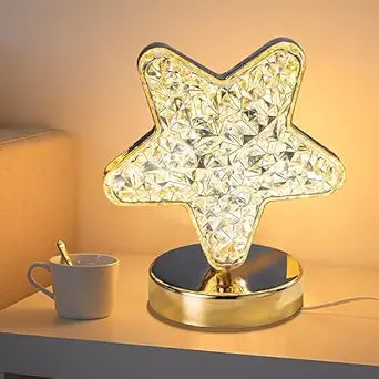 Star Crystal Lamp with Romantic LED Glow