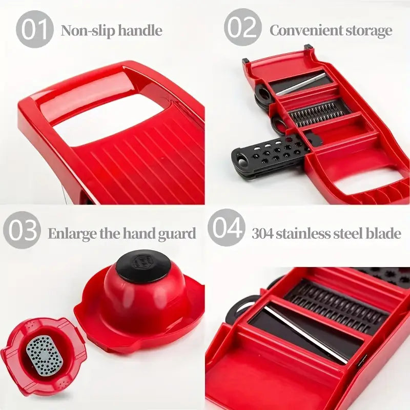 6-in-1 Mandolin Slicer | All-in-One Veggie Cutter