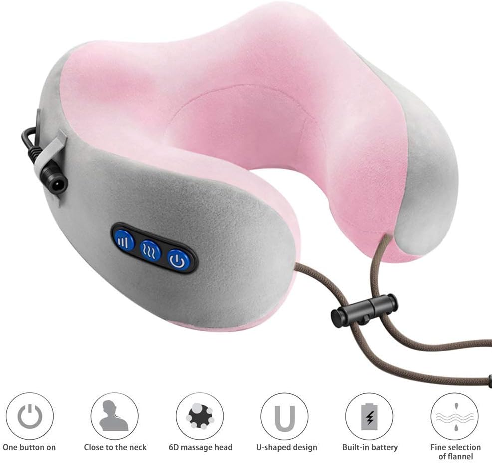 U-Shaped Neck Massager Pillow for Travel & Stress Relief