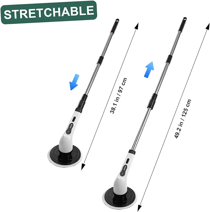 9 in 1 Rechargeable Electric Spin Cleaning Brush with Multiple Heads