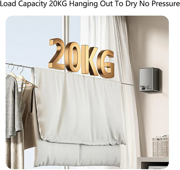 Retractable Indoor Clothesline – Space-Saving Drying Solution for Every Home