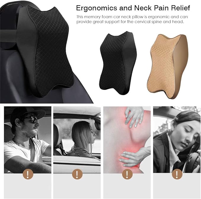 Car Seat Headrest Pillow for Neck and Back Support