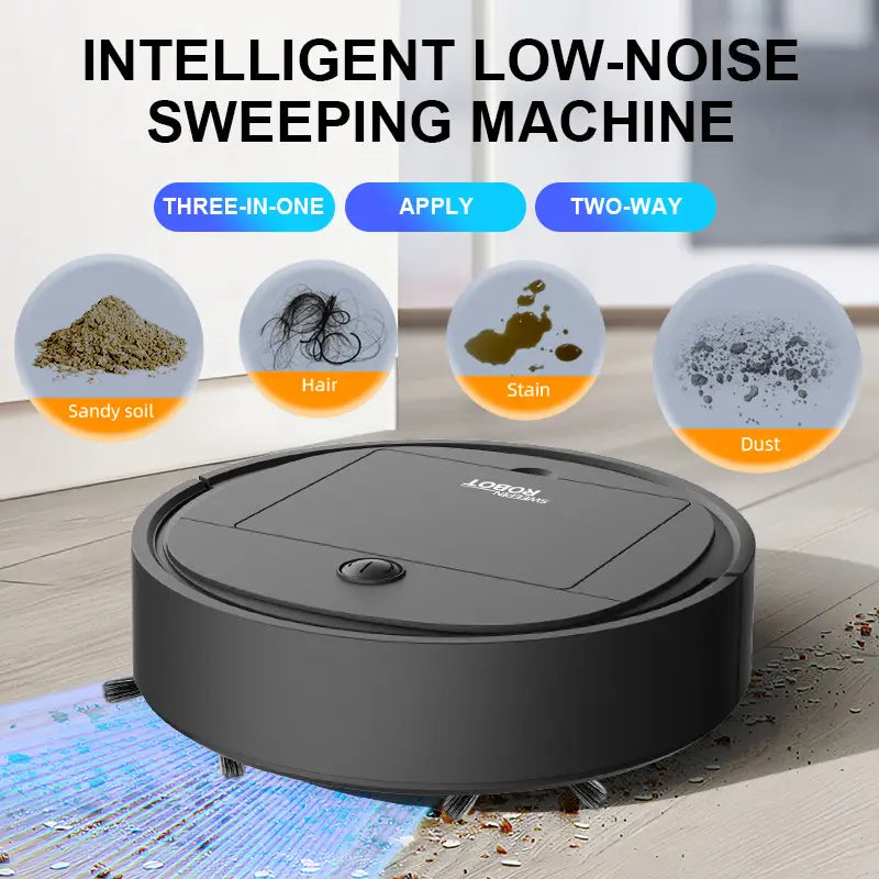3-in-1 Robotic Cleaner – Sweep, Vacuum & Mop