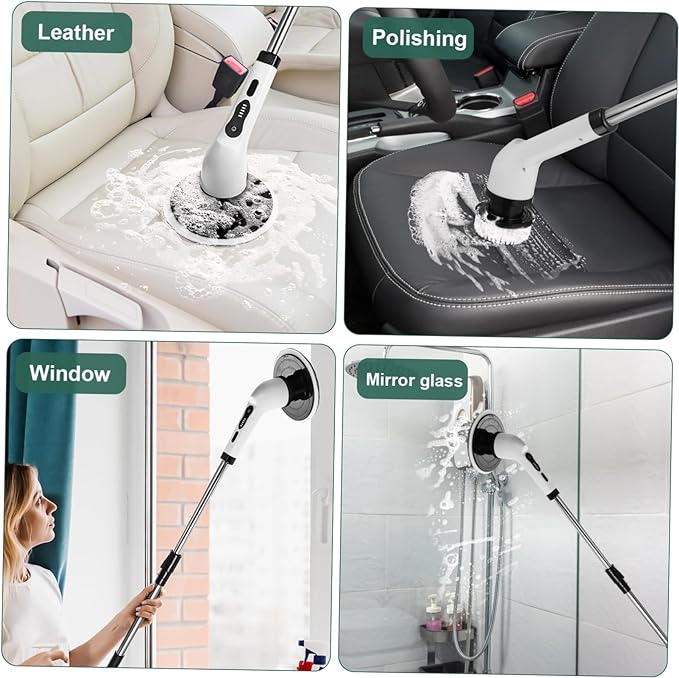 9 in 1 Rechargeable Electric Spin Cleaning Brush with Multiple Heads