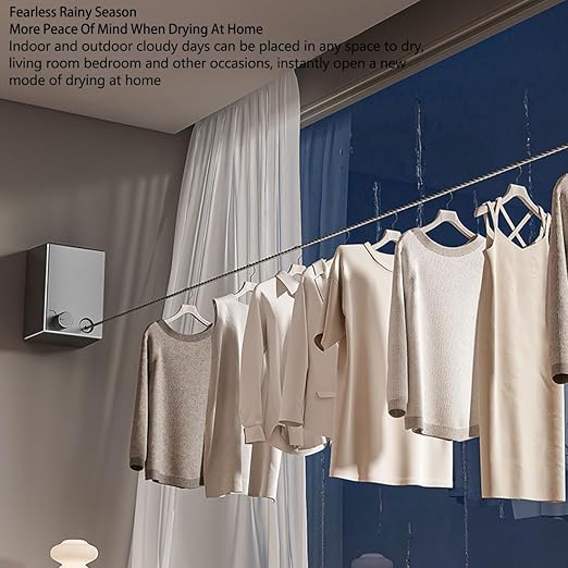 Retractable Indoor Clothesline – Space-Saving Drying Solution for Every Home