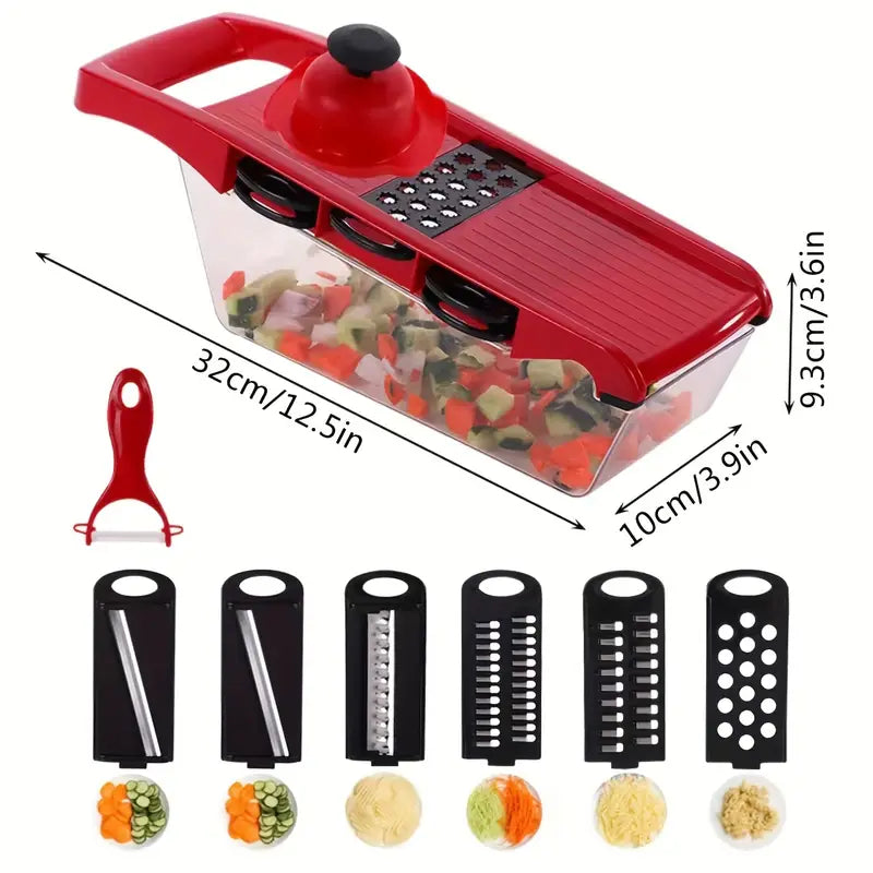 6-in-1 Mandolin Slicer | All-in-One Veggie Cutter