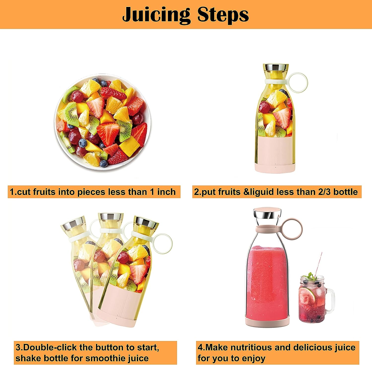 2 in 1 Juicer Blender for Smoothies and Juices