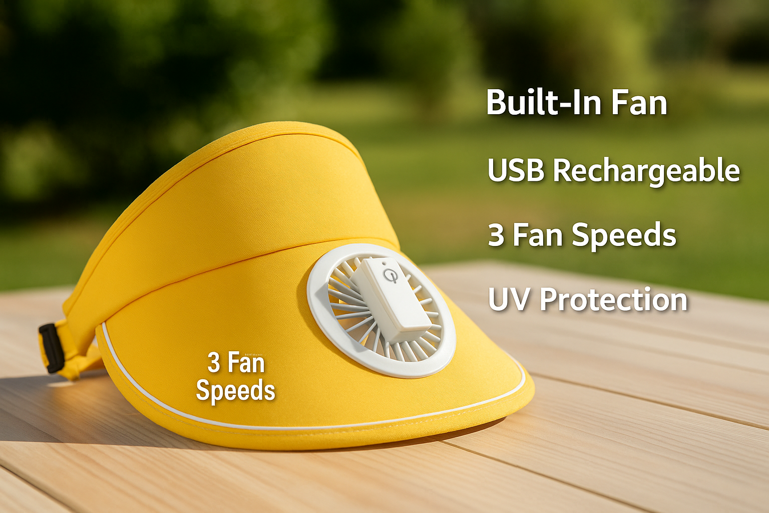 Rechargeable Cooling Cap for Outdoor Comfort
