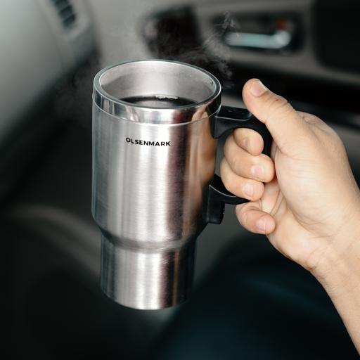 Self-Heating Travel Mug for Coffee and Tea