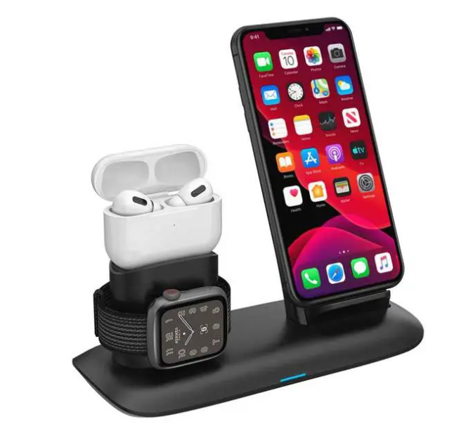 3-in-1 Wireless Charging Dock – Phone, Watch & AirPods