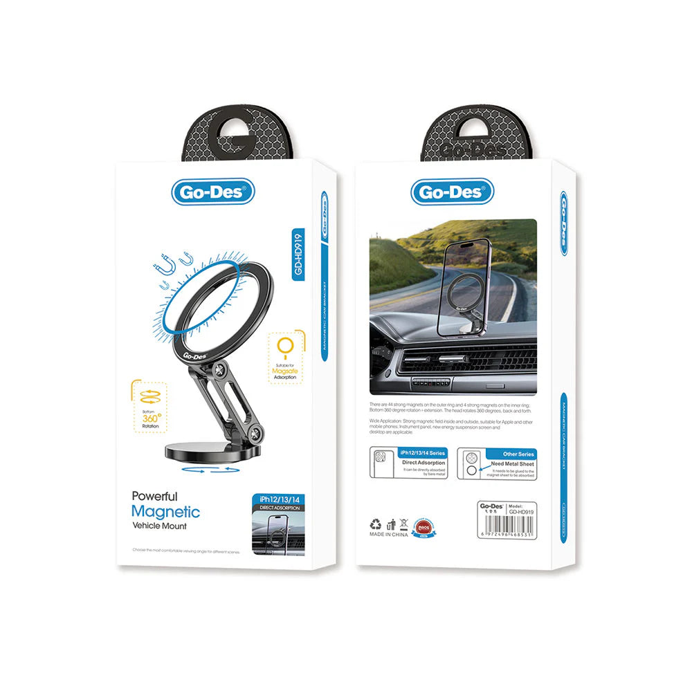 Magnetic Phone Holder 360 Rotating Mount