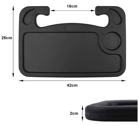 Multifunction Car Steering Wheel Tray for Laptop and Meal Use