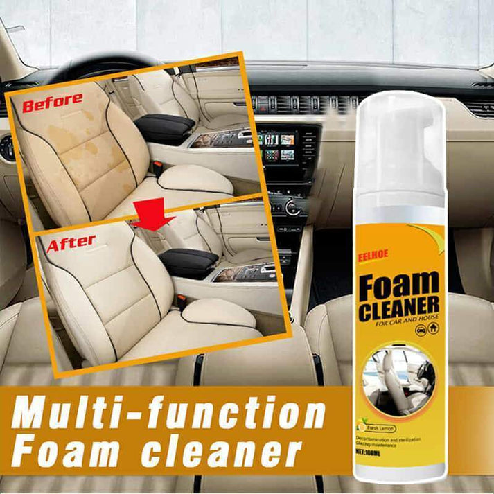 Multi Purpose Foam Cleaner Spray for Car and Home Surfaces