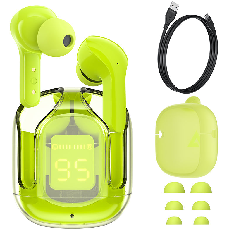T6 LED Crystal Earphones