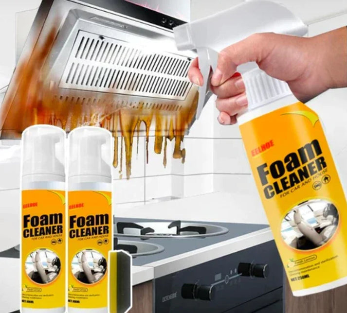 Multi Purpose Foam Cleaner Spray for Car and Home Surfaces