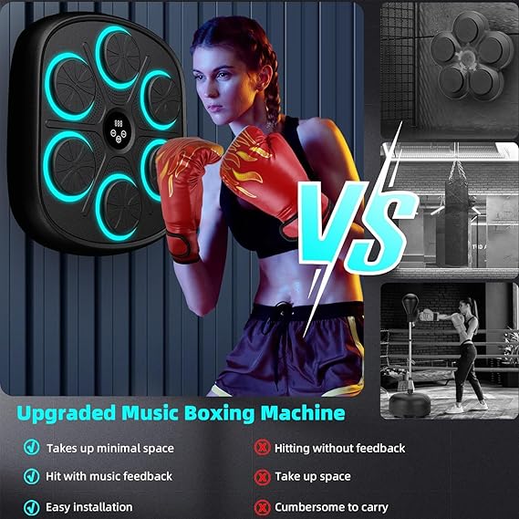 Interactive Music Boxing Machine for Fitness & Stress Relief