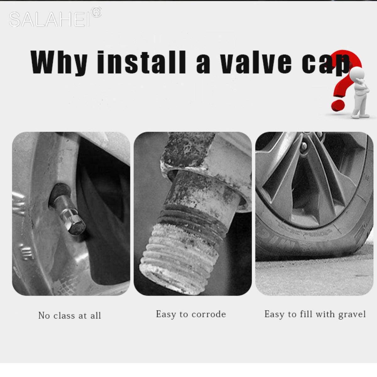 LED Light Tire Valve Caps for Nighttime Car Styling