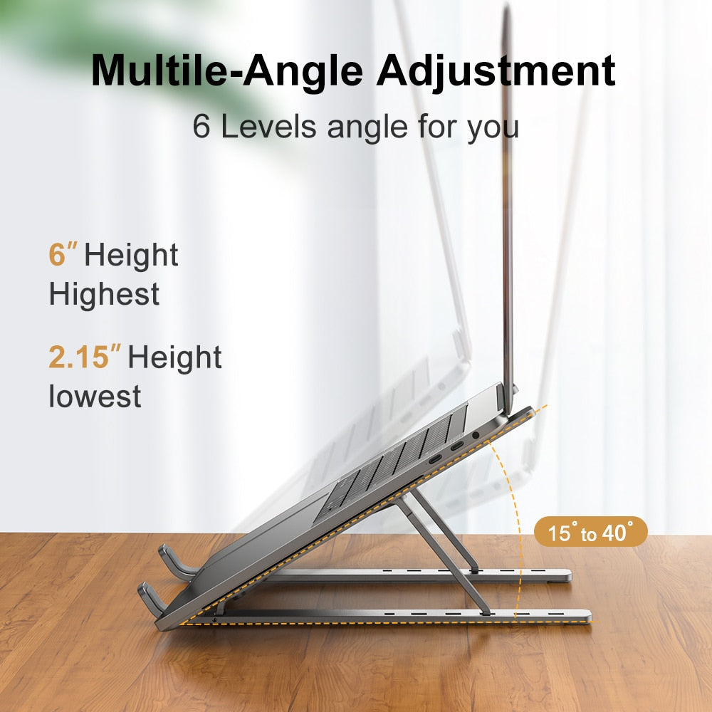 Foldable Laptop Stand – Portable Comfort for Work & Travel