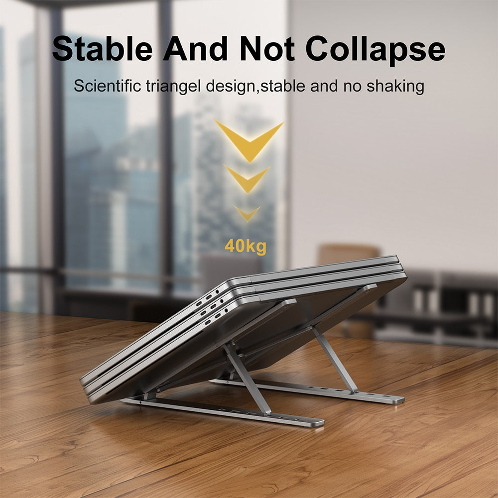 Foldable Laptop Stand – Portable Comfort for Work & Travel