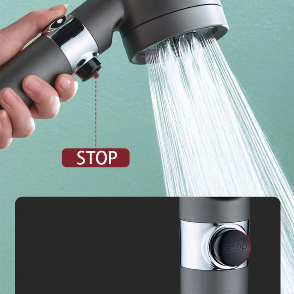 3 Modes Adjustable High Pressure Shower Head