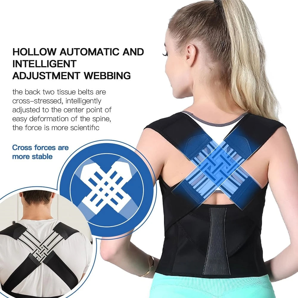 Adjustable Back Posture Belt for Men & Women Relieve Pain
