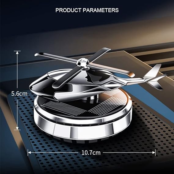 Helicopter Car Air Freshener with Rotating Propeller Design