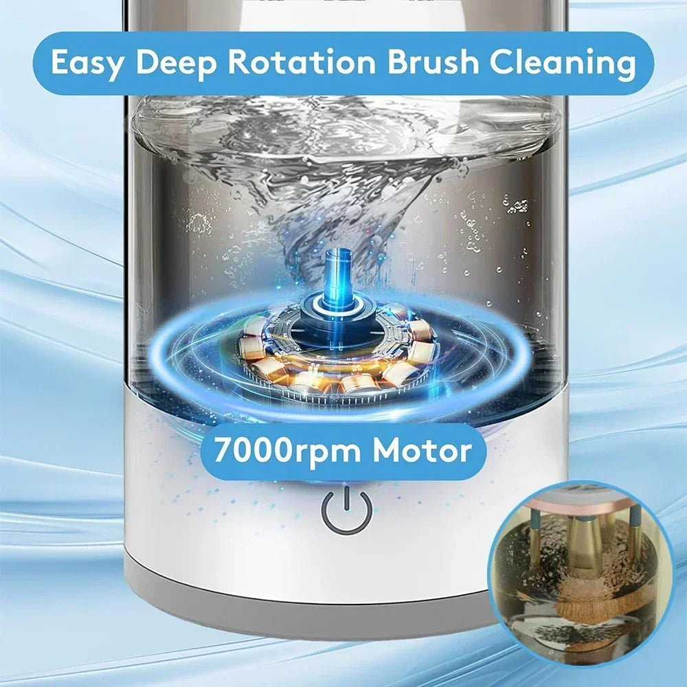 Electric Makeup Brush Cleaner & Dryer Automatic 360° Deep Cleaning Tool