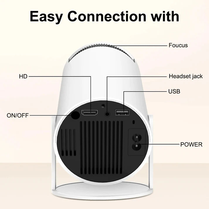 Ultra-Portable Round Projector