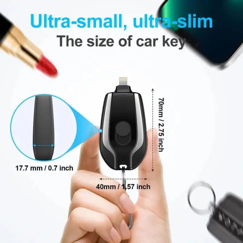 Portable Keychain Charger for iphone cable