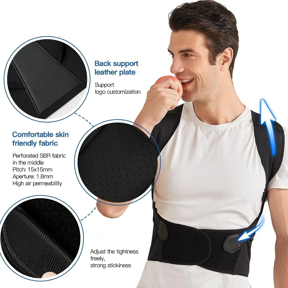 Adjustable Back Posture Belt for Men & Women Relieve Pain