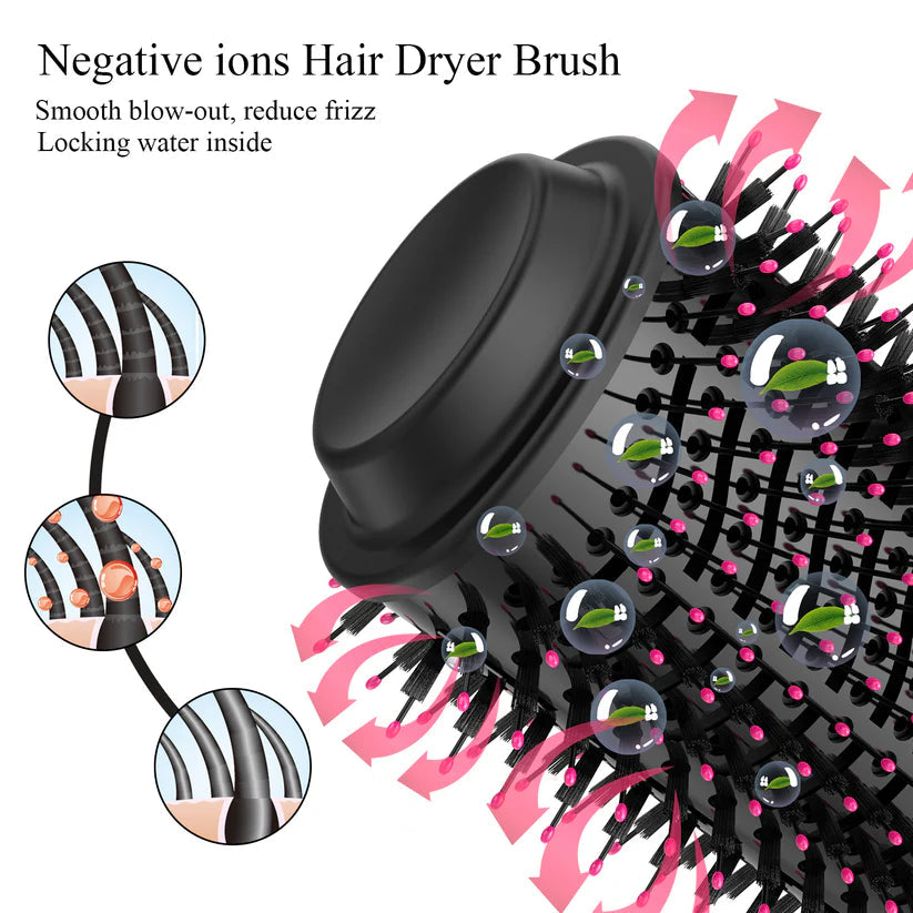 4 in 1 Blow Dryer Brush | Dryer, Straightener, Curling & Styling Brush