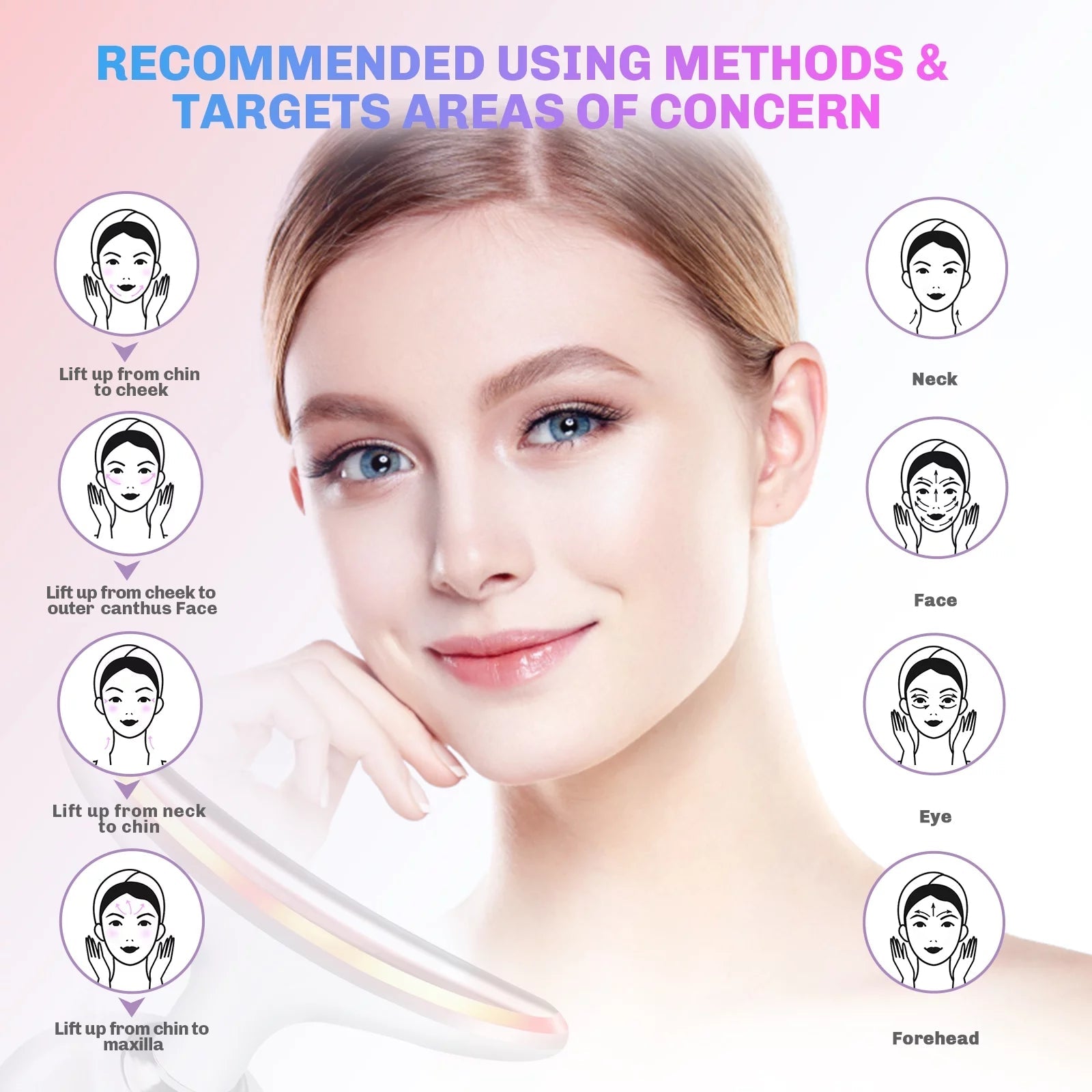 LED Face & Neck Lifting Device Skin Tightening Anti-Aging & Double Chin Reduce