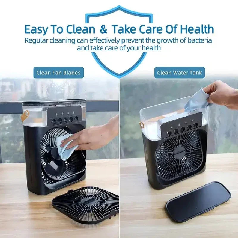 Portable 3 in 1 Mini Air Cooler for Home Office and Travel