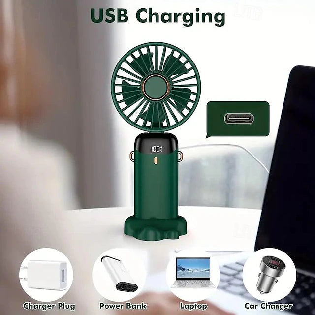 Handheld Mini Fan – USB Rechargeable & Lightweight