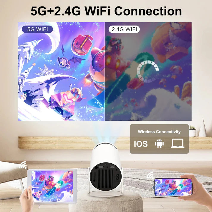 Ultra-Portable Round Projector