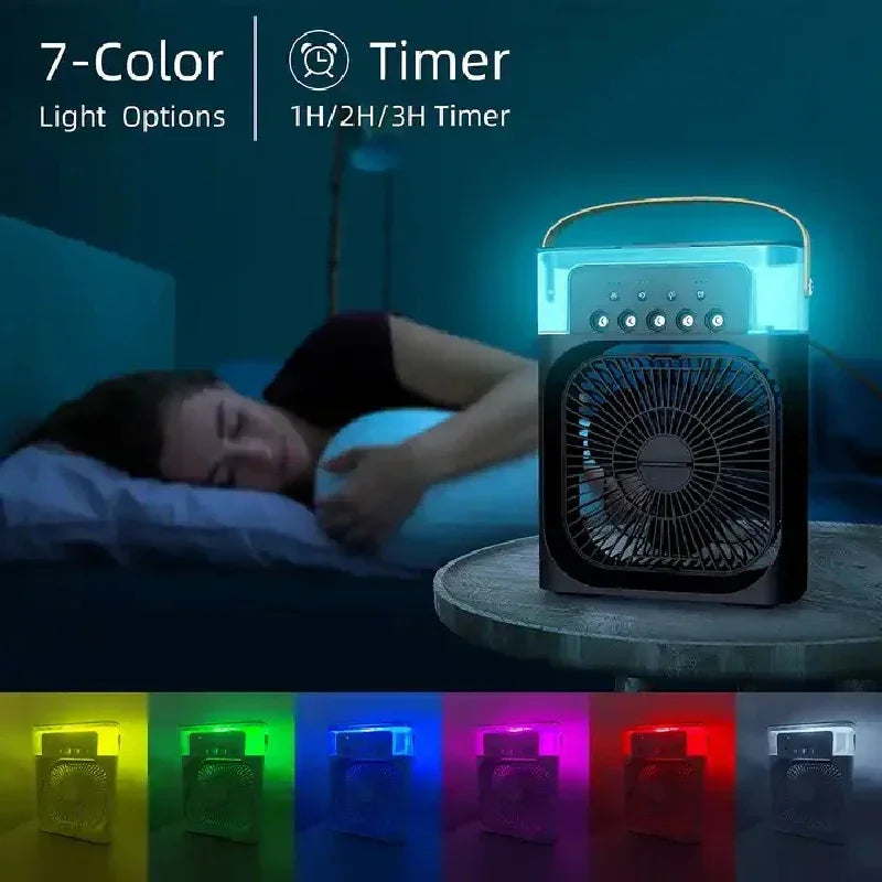 Portable 3 in 1 Mini Air Cooler for Home Office and Travel
