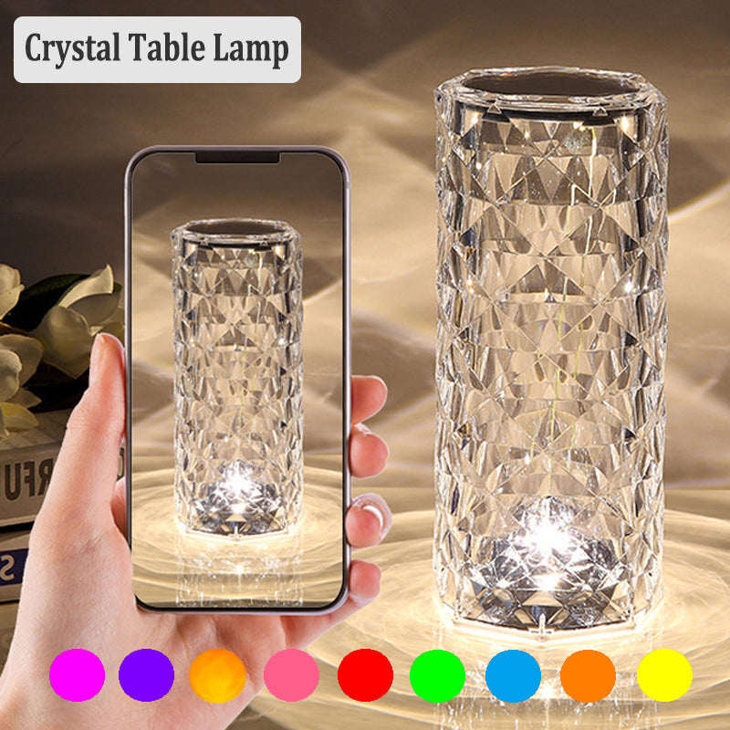 LED Crystal Table Lamp for Romantic Ambience