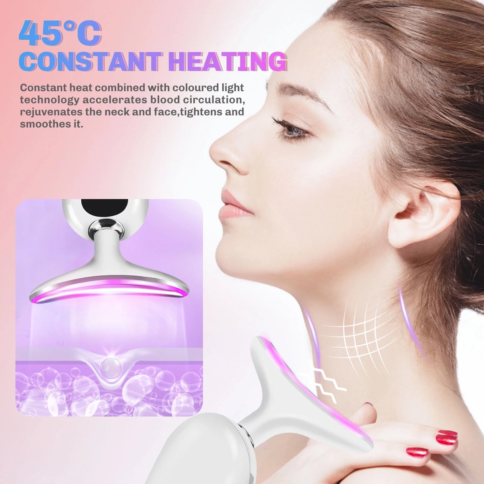 LED Face & Neck Lifting Device Skin Tightening Anti-Aging & Double Chin Reduce