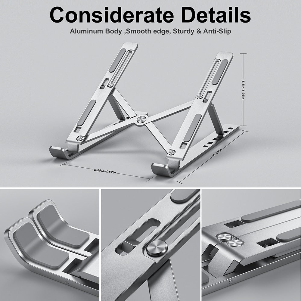 Foldable Laptop Stand – Portable Comfort for Work & Travel
