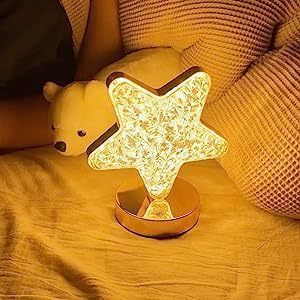 Star Crystal Lamp with Romantic LED Glow