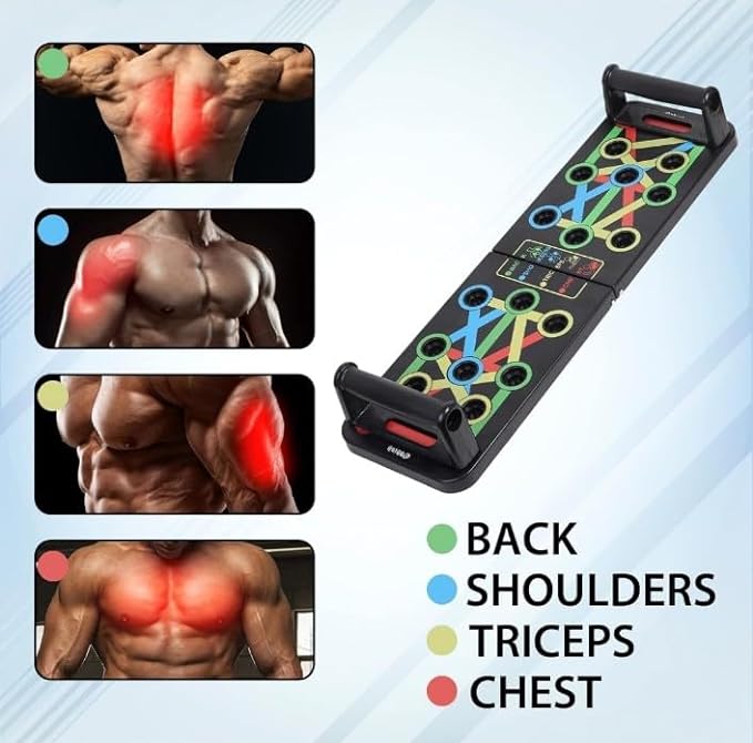 Push-Up Board for Chest Back Shoulders & Triceps