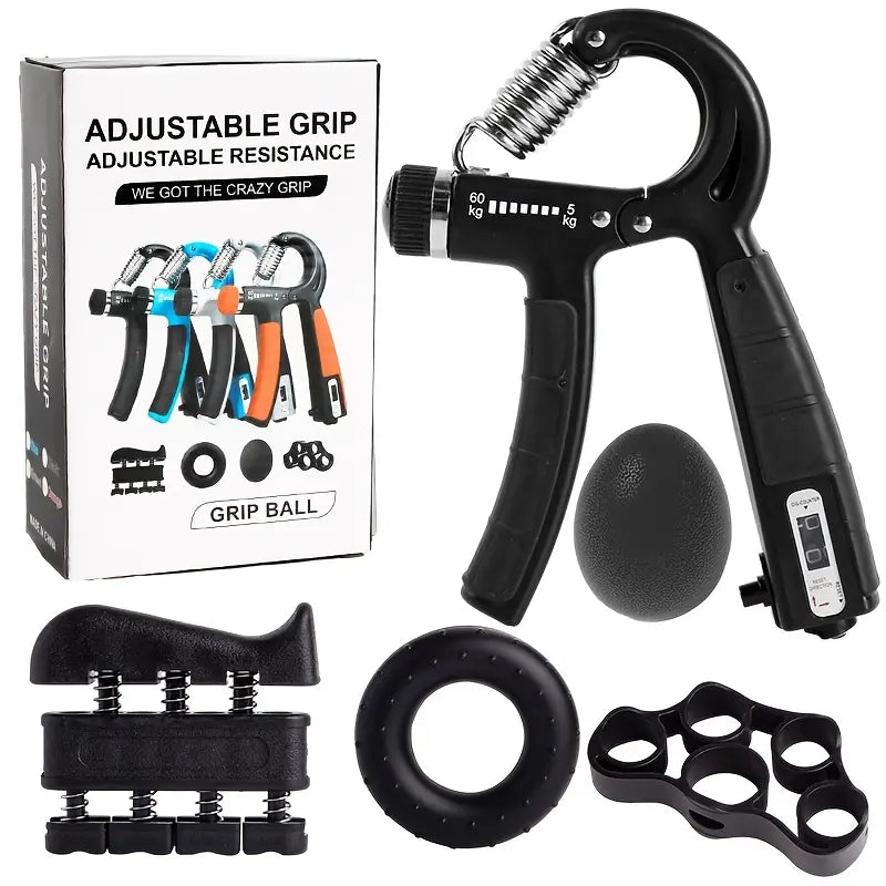 6 in 1 Hand Strengthener Kit for Gym & Therapy Use