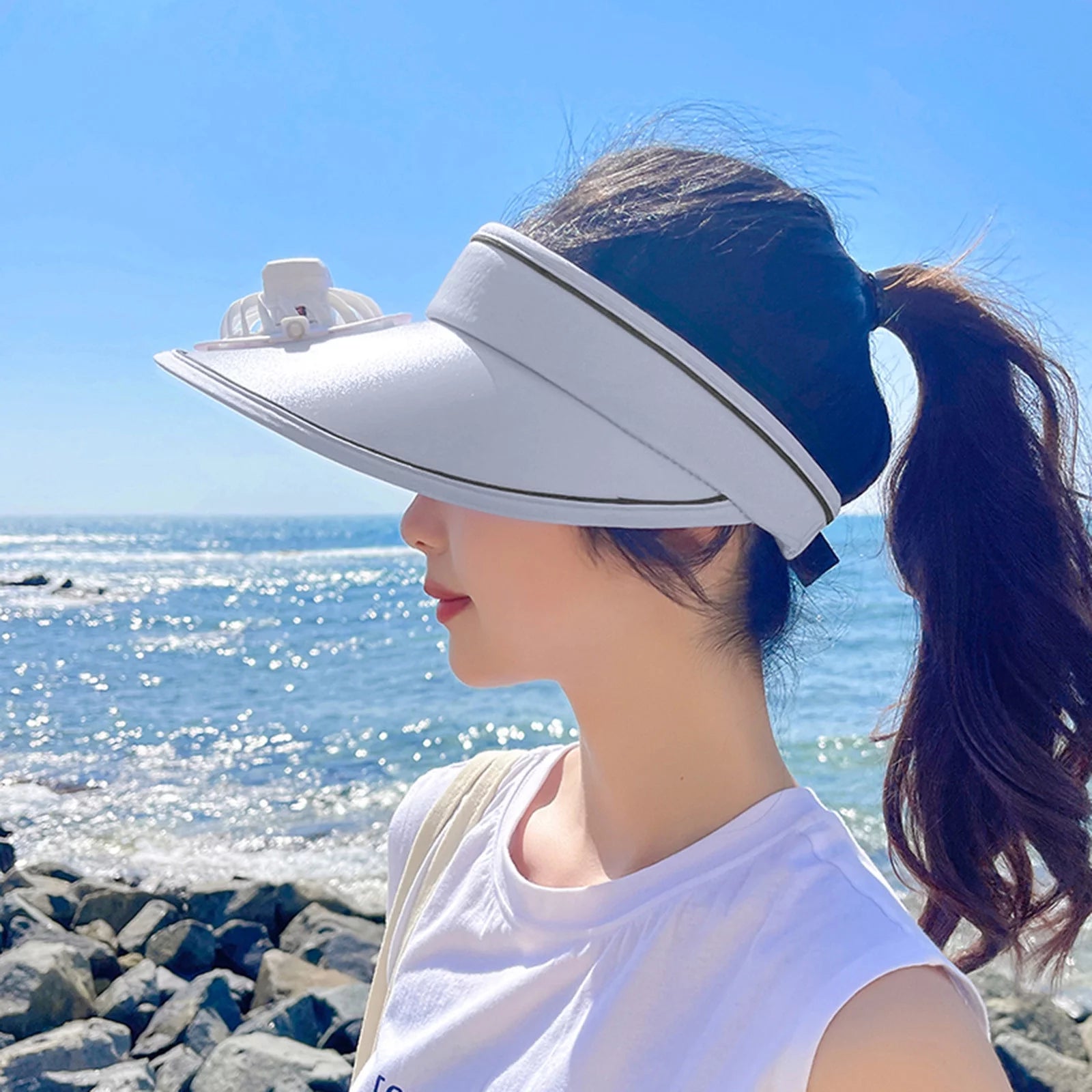 Rechargeable Cooling Cap for Outdoor Comfort