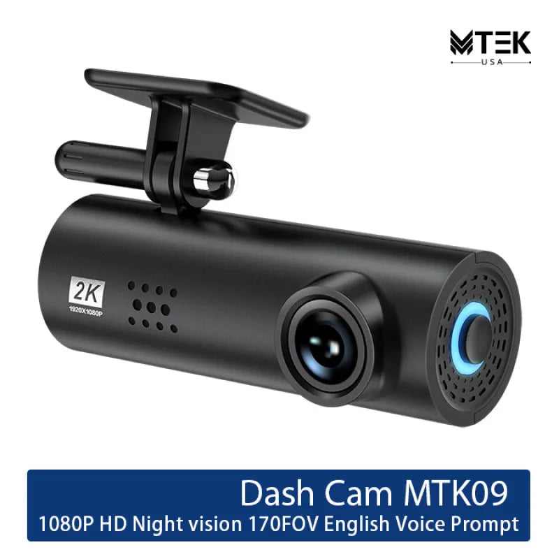 MTEK Dash Cam 1080p Full HD Car Security Camera