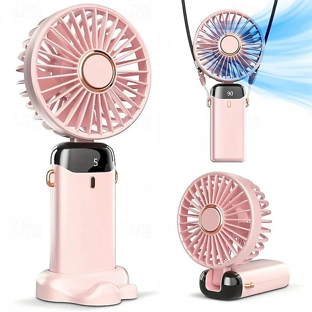Handheld Mini Fan – USB Rechargeable & Lightweight