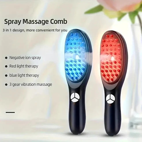 Hair Regrowth LED Scalp Brush Boost Circulation & Reduce Hair Fall