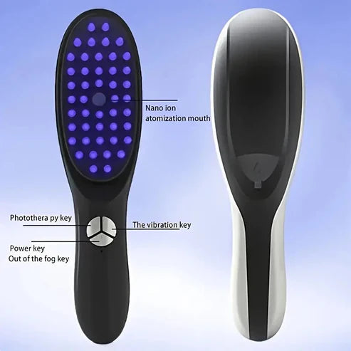 Hair Regrowth LED Scalp Brush Boost Circulation & Reduce Hair Fall